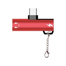 Ally Type-C to 3.5 MM Anahtarlık Dönüştürücü Adaptör Kırmızı