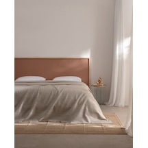 Madame Coco Mathilda King Size %100 Pamuk Karde Düz Pike - Bej 8684427308080 Çok Renkli