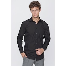 İmza Siyah Uzun Kol Düz Bez Ayağı 041 Sert Yaka Basic Comfort Fit Gömlek 1004245051 Siyah İmza Siyah Uzun Kol Düz Bez Ayağı 041 Sert Yaka Basic Comfort Fit Gömlek 1004245051 Siyah
