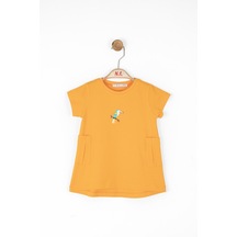 Kız Bebek Parot Elbise 76602-turuncu