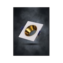 Beyaz Kare Çerçeve Rose Gold Reflektör Sıva Altı Spot Led Spotlight Metal Gövde Gu10 - 925242260 Diğer