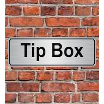 10X20 Cm Tıp Box Yazılı Metal Yönlendirme Levhası