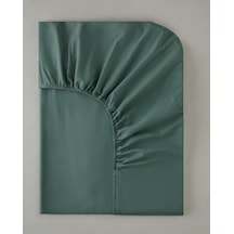 English Home Novella Premium Pamuklu Tek Kişilik Lastikli Çarşaf 100x200 Cm Koyu Seledon Diğer