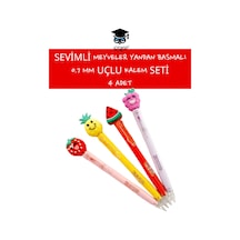 0.7 Versatil Uçlu Kalem Seti Sevimli Meyveler 4 Adet Çok Renkli