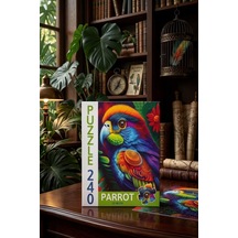 240 Parça Parrot Sanatsal Renkli Papağan Puzzle 33x48cm Eğitici Çocuk Yapboz 1