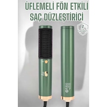 Zengemtx Üflemeli Fön Tarak Düzleştirici Seramik Kaplama Elektriklenme Karşıtı