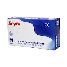 Beybi M Pudralı Muayene Eldiveni 100lü 5047