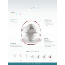 Ege 700 Ffp3 Nr N99 Ventilsiz Maske10'Lu