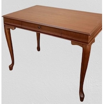 Çalışma Masa-berjer 90395 St Sandalye Kelebek Klasik Ceviz Keten Kumaş Aslan Ayak