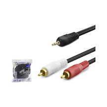 Hadron Hdx1061 Aux3.5 M To 2rca M Kablo 2lıne Gold 10m Siyah