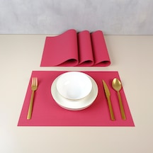 Maxstyle Serene Burgundy 4 Parça Amerikan Servis 30x45 Cm Renkli