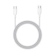 Pitaka Flex Braided Örgülü Tasarımlı Type-c To Type-c Pd Data Ve Şarj Kablosu 60w 1.2m Beyaz