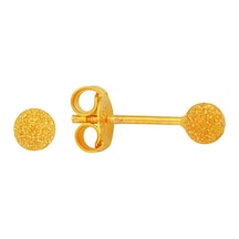 22 Ayar Altın Top Küpe Kumlu 1.20 Gram