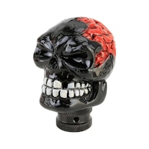 Wondernest Evrensel Kafatası Desenli Manuel/otomatik Vites Topuzu, 8.7x5.5cm Siyah Siyah