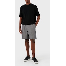 Emporio Armani Erkek Short 3D1Pe2 1Npız F014 Siyah-Beyaz Siyah - Beyaz