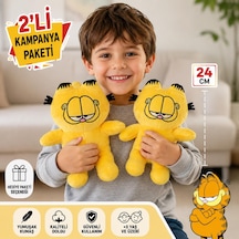 2li Paket Garfield Peluş Oyuncak 24 Cm Yumuşak Uyku Arkadaşı Yastık Peluş Karakter Figür Seti 2 Adet Sarı 2li Paket Garfield Peluş Oyuncak 24 Cm Yumuşak Uyku Arkadaşı Yastık Peluş Karakter Figür Seti 2 Adet Sarı
