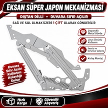 Eksan Süper Japon Mekanizması Dıştan Dillidir Sağ Ve Sol 1 Takımdır Metalik