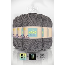 Panda - Kale Taşı 3095 - 5'li Paket - 100gr/120m - Kadife El Örgü İpi - Amigurumi Punch İpi