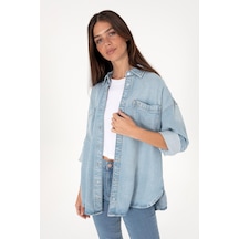 U.s. Polo Assn. Kadın Denim Gömlek 2109053 Mavi