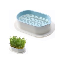 Mufunye Kedi Çimi Ekici Hidroponik Yetiştirme Kiti İç Mekan Kedileri İçin Topraksız Üretim