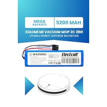 Xiaomi Mi Vacuum Mop 2c 2in1 Uyumlu Batarya Mega Kapasite 5200mah Robot Süpürge Pil Xmstjqr2c
