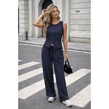 Unika Boutique Yelek Pantolon Takım Lacivert