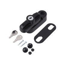 Tek Çift Pencereler İçin Harici Pencere Kilidi Mandalı Alüminyum Alaşımlı Hırsızlığa Karşı Düz Pencere Mandalı Kilidi Siyah Diğer