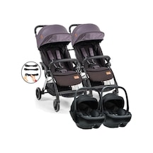 Baby2go Tulipa Cabin Otomatik Katlanan İkiz Travel Bebek Arabası