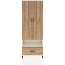 Arges Dolap 2 Raflı Tek Çekmeceli Tek Askılı 88x30x243 Aytaşı-çam Aytası