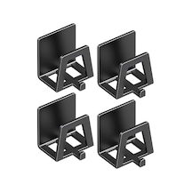 Suntek 4 Parça Tencere Kapağı Tutucu Duvara Monte Yerden Siyah