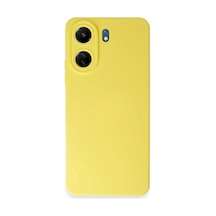Herşeytrend Xiaomi Redmi 13c Kılıf Nano İçi Kadife Silikon - Sarı Çok Renkli