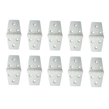 Saray 10'lu Plastik Menteşe. Uzun-uzun Model. Beyaz. 37x78mm