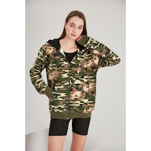 Alexander Gardi Alexandergardı Kadın Fermuarlı Oversize Sweatshirt (E21-7290)