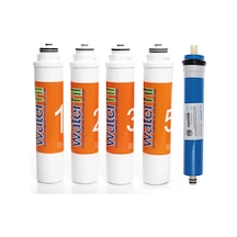 Waterlife Su Arıtma Cihazlarına Uyumlu 5'li Set Filtre Vontron Membranlı