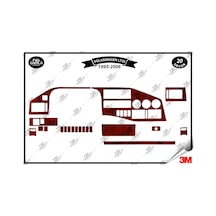 Volkswagen Lt 35 1995-2006 Torpido Konsol Trim Göğüs Maun Kaplama Set 20 Parça Maun Renk