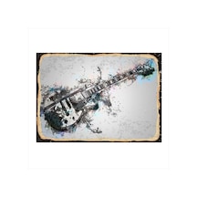 Bedeko Elektro Gitar Mdf Tablo 25 Cm X 35 Cm