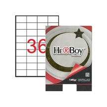 Herboy Hb-1035 52,5 Mmx33mm Beyaz Lazer Etiket 10