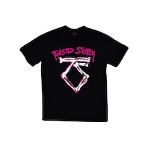 Stoned&Fame Twisted Sister Baskılı T-shirt SIYAH