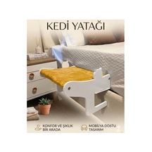 Mobilya Dostu-yer Kaplamaz-kedi Yatağı Askılı Model Sarı