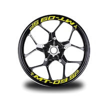 Mt-09 Sp Yazılı 8'li Jant İçi Yazı Sticker Etiket Modeli