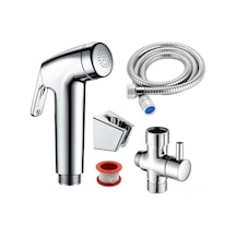 Maiyame Chrome Plated Shattaf El Spriti Seti - Hijyenik Vücut Temizliği, Bahçe, Ev Temizliği İçin - 1.5m Boru, Diverter, Duvar Tutucu Dahil Diğer