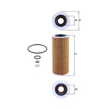 Mahle-knecht-behr Ox1773d Yağ Filtresi Bmw E46 E90 E60 E92 E93 E63 E64 E65 E83 E70 E71 11427788454