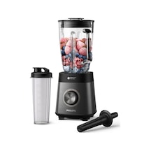 Philips 5000 Serisi Blender, Karıştır Ve Kullan Kabı Dahil - 1200 W. 2l Maksimum Kapasite. Problend Plus Teknolojisi. Bulaşık Makinesinde Yıkanabilir. Otomatik Temizleme. Siyah Hr3041/00