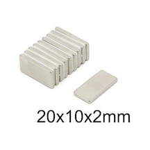 20X10X2Mm Neodyum Güçlü Mıknatıs - Neodim Magnet