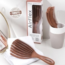 Airflex Dolaşık Saç Açma Fırçası, Kolay Tarama, Elektriklenme Önleyici Tarak Moka