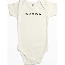 Zepplin Giyim Skoda Text Ekru Bebek Body Zıbın