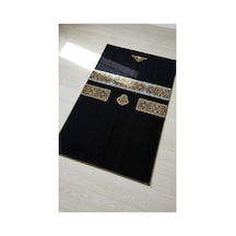 Esved Bambu Namaz Seccadesi - Kaliteli Yumuşak Kaymaz Tabanlı Siyah