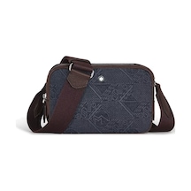 Montblanc 4810 Denim Mini Çapraz Çanta 221590 Mavi