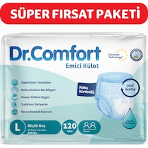 Dr. Comfort Emici Külot Hasta Bezi L Büyük Beden 4 x 30'lu 120 Adet