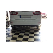 Ford Mondeo Uyumlu Body Kit Difüzör 2 Çıkış Gri Kare